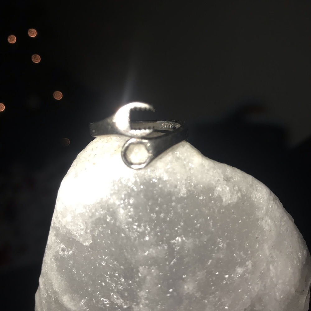 Sterling silver wrench ring